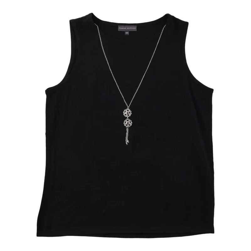 Classic Editions Women's Textured Camisole with Necklace made by Giant Tiger