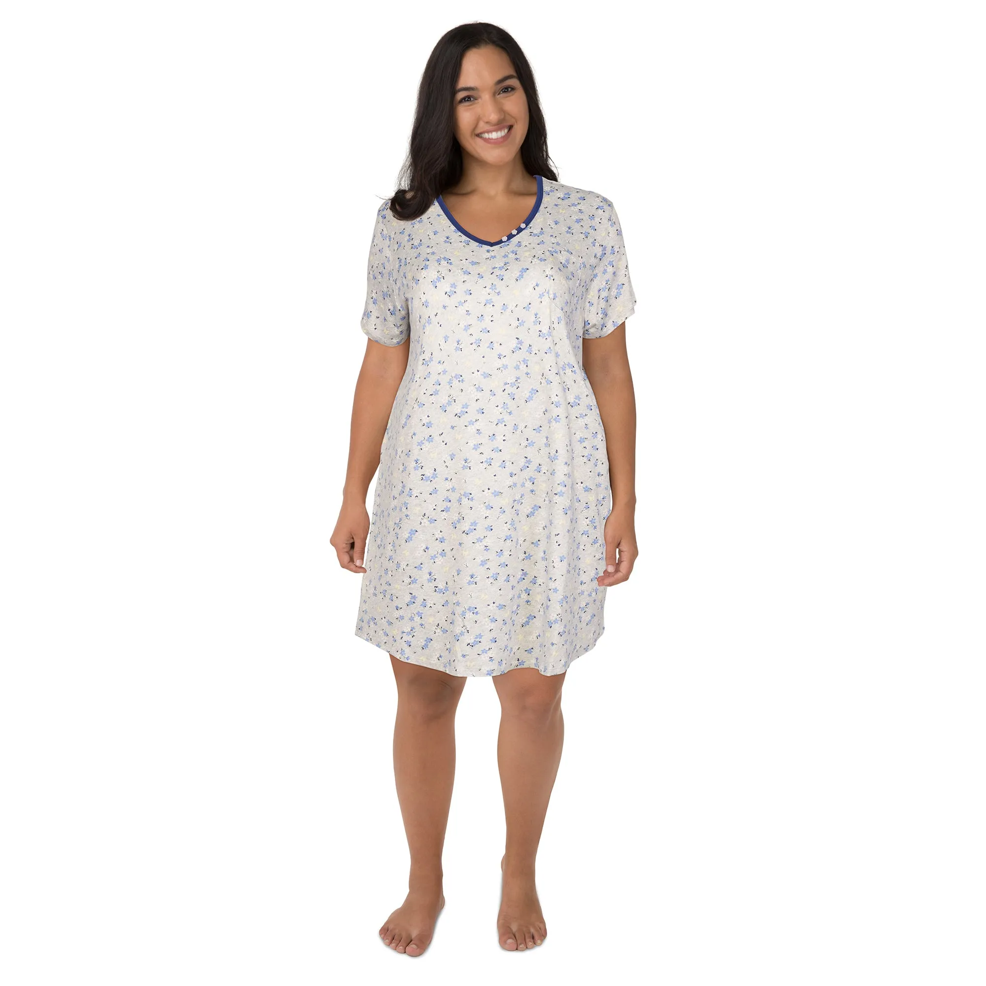 Carisma Women's Plus V-Neck Sleepshirt sold by Giant Tiger product image thumbnail 2