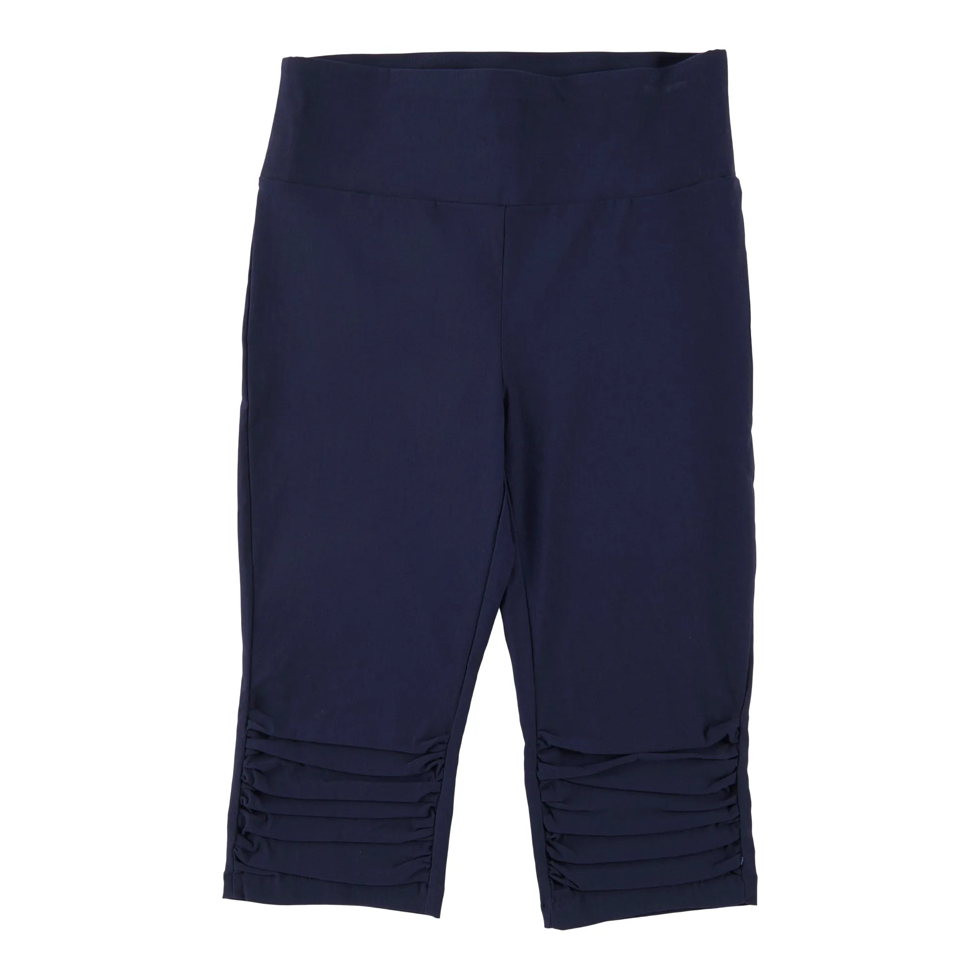 lily morgan Women's Solid Ruched Knee Capris sold by Giant Tiger product image thumbnail 2