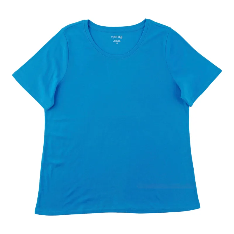 mySTYLE Women's Plus Fitted T-Shirt made by Giant Tiger