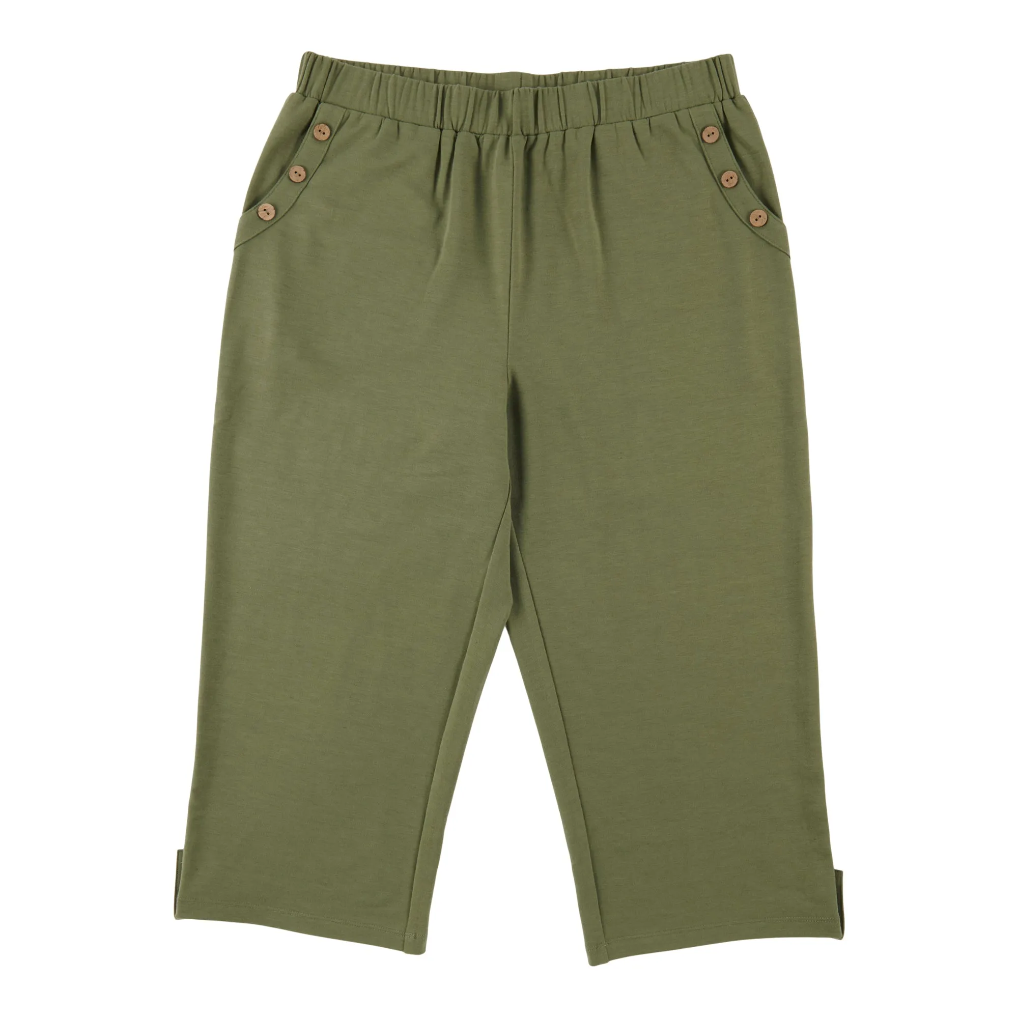 Classic Editions Women's High-Rise Button Detail Capris sold by Giant Tiger product image thumbnail 2