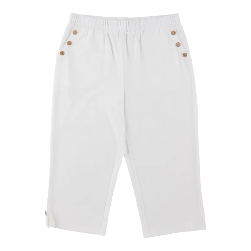 Classic Editions Women's High-Rise Button Detail Capris made by Giant Tiger