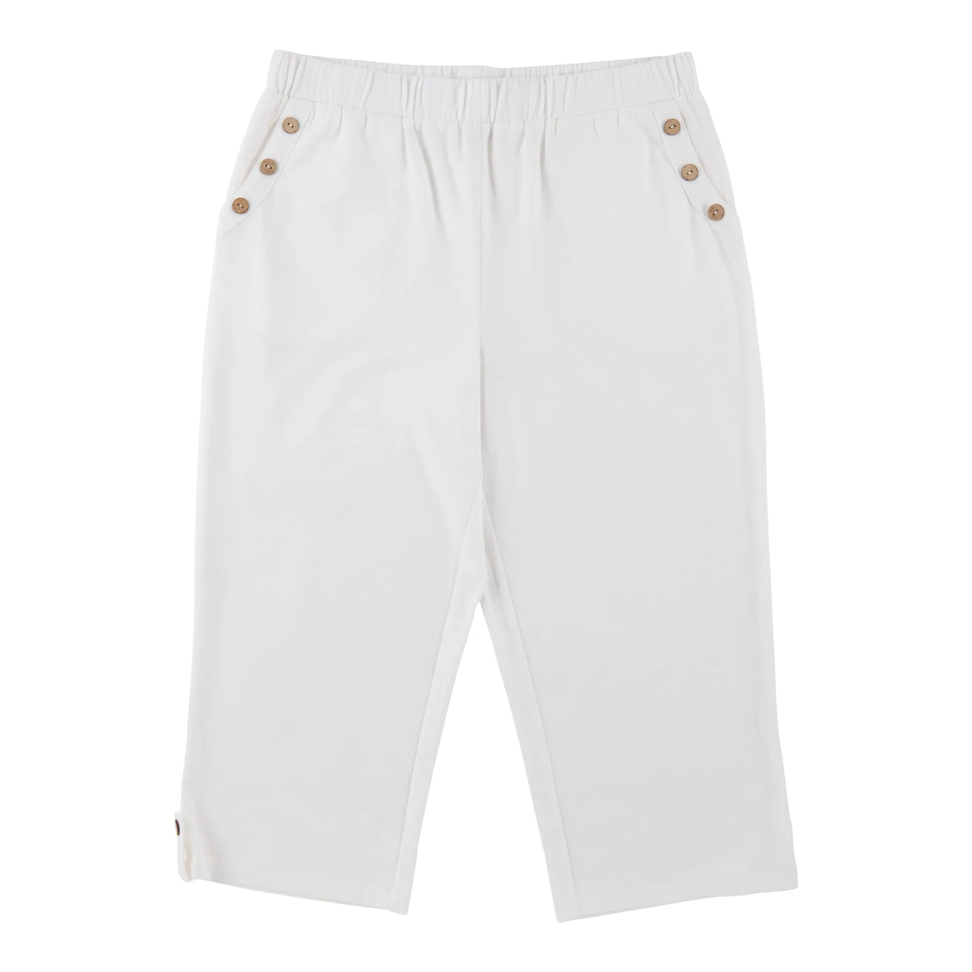 Classic Editions Women's High-Rise Button Detail Capris sold by Giant Tiger