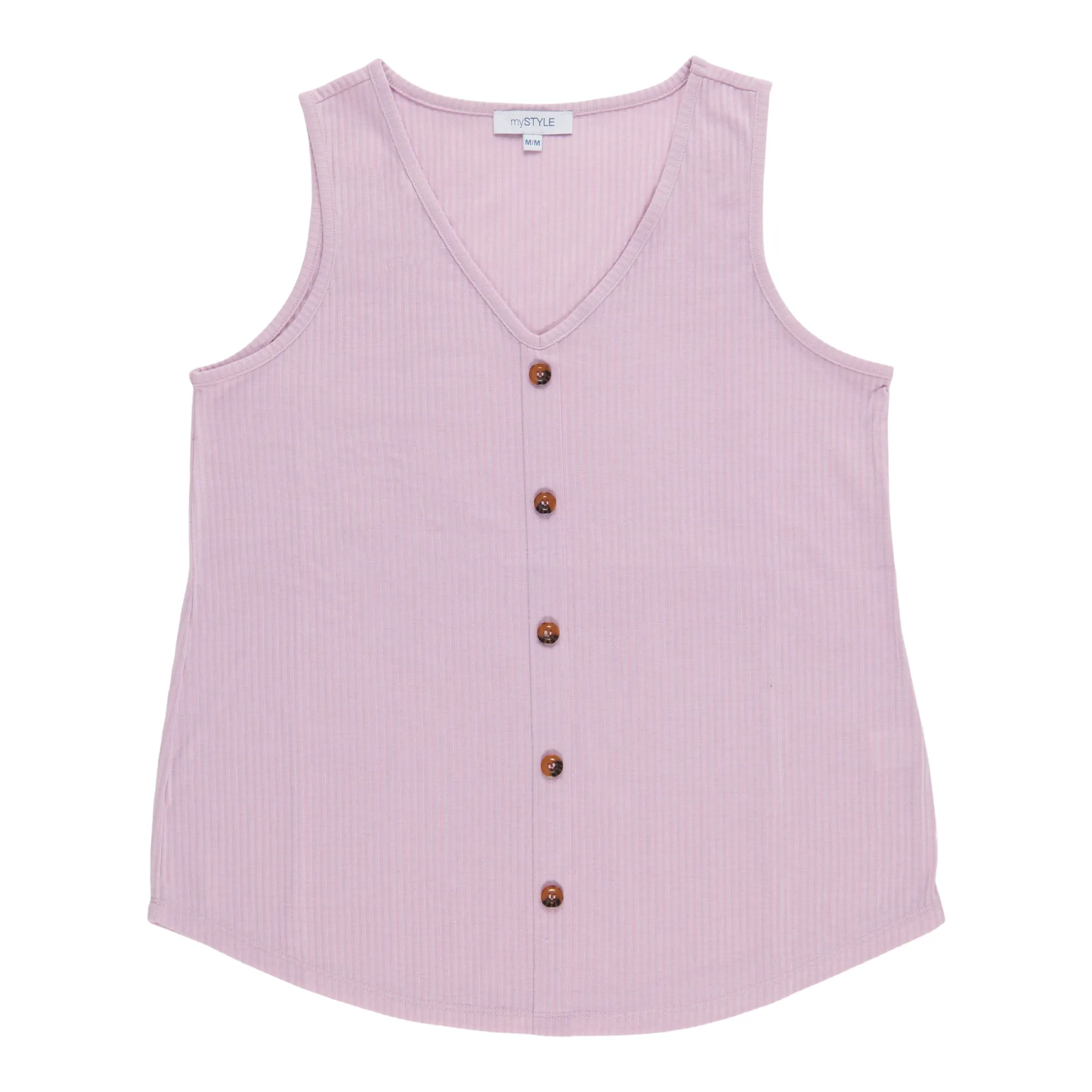 mySTYLE Women's Ribbed Button Front Tank Top sold by Giant Tiger product image thumbnail 2