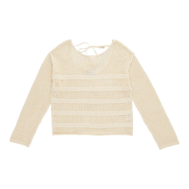 mySTYLE Women's Long Sleeve Mesh Sweater made by Giant Tiger