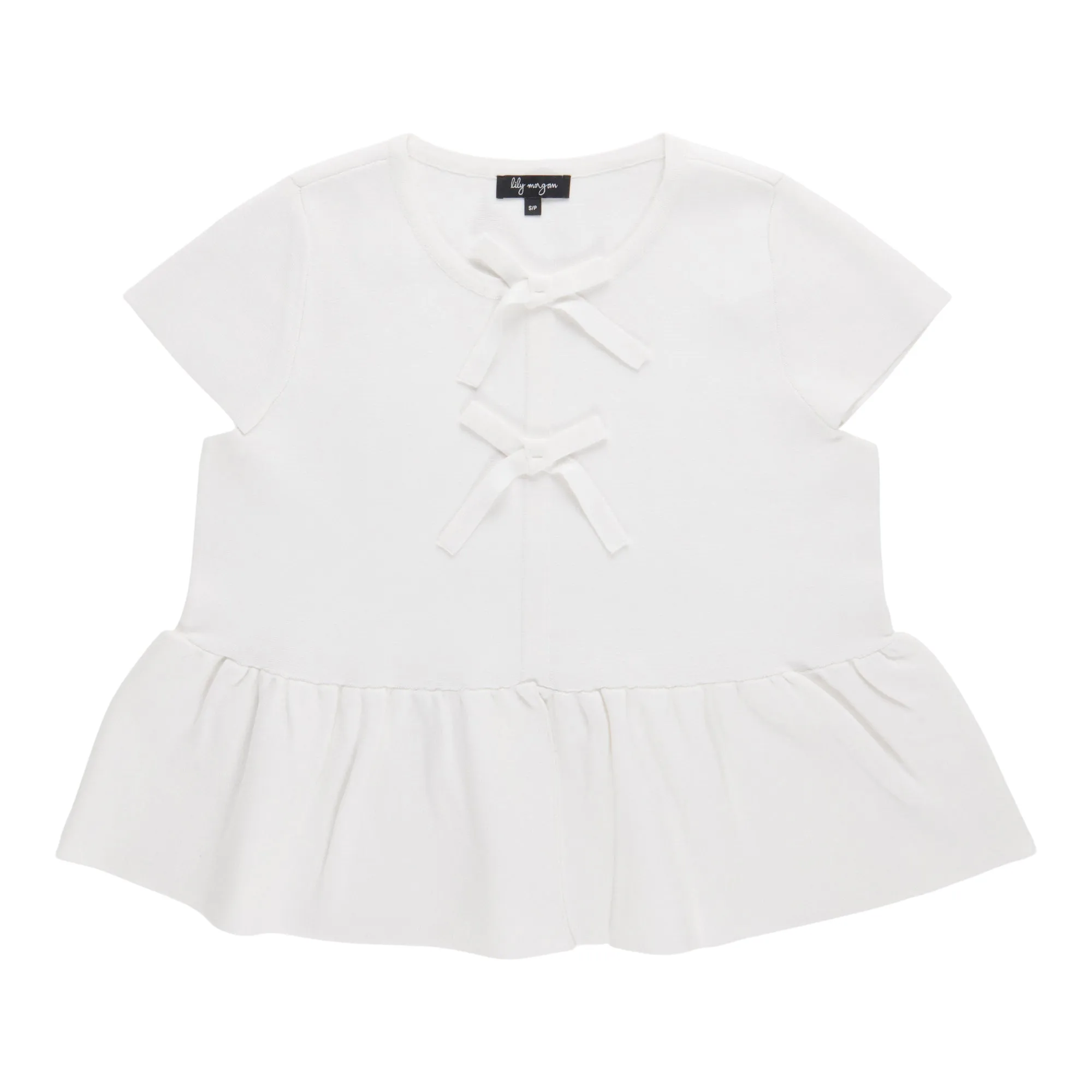 lily morgan Women's Peplum Sweater with Bows sold by Giant Tiger
