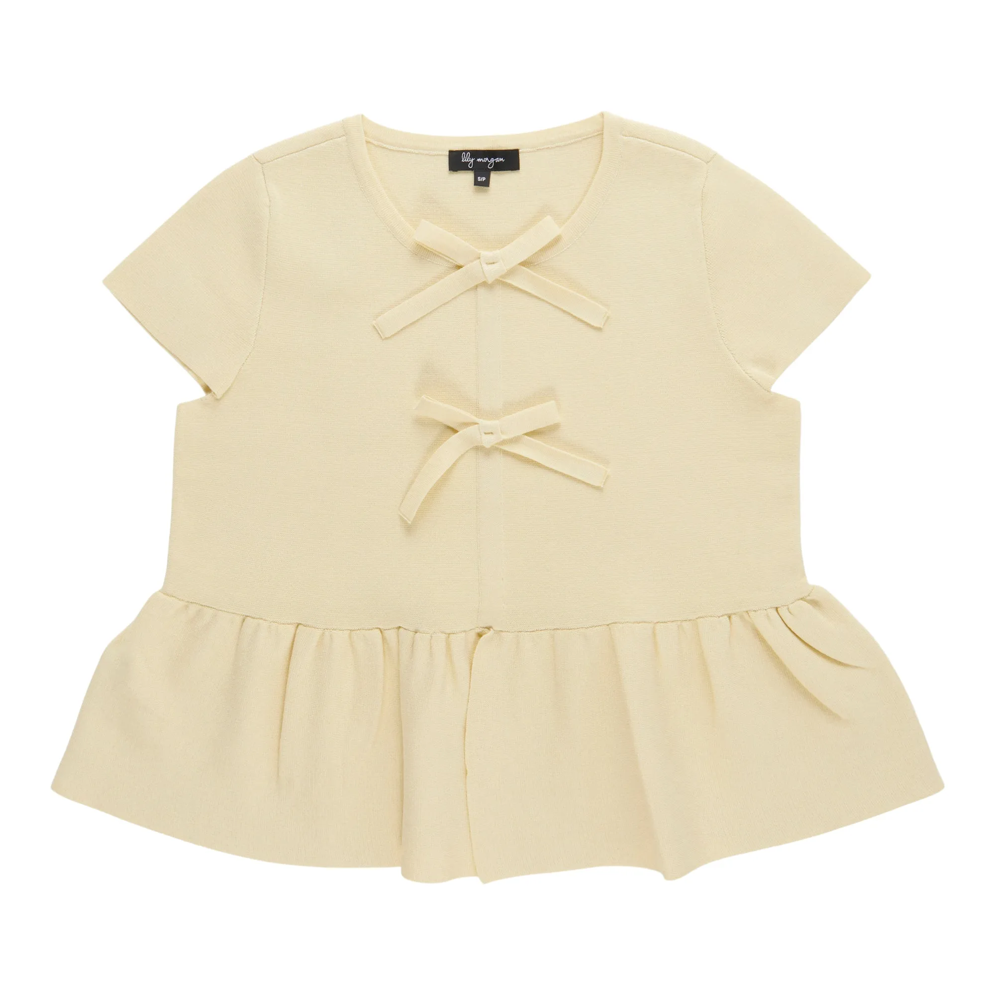lily morgan Women's Peplum Sweater with Bows sold by Giant Tiger product image thumbnail 2