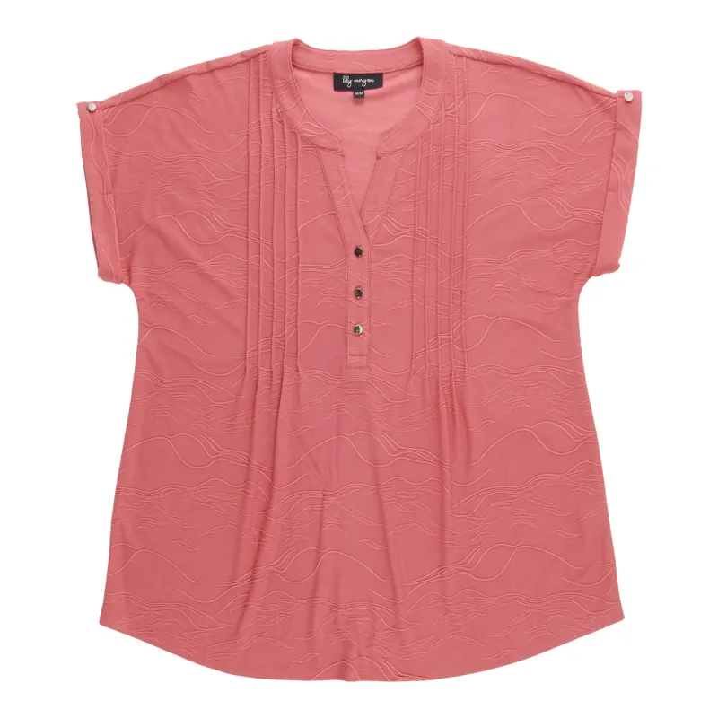 lily morgan Women's Pintuck Top made by Giant Tiger