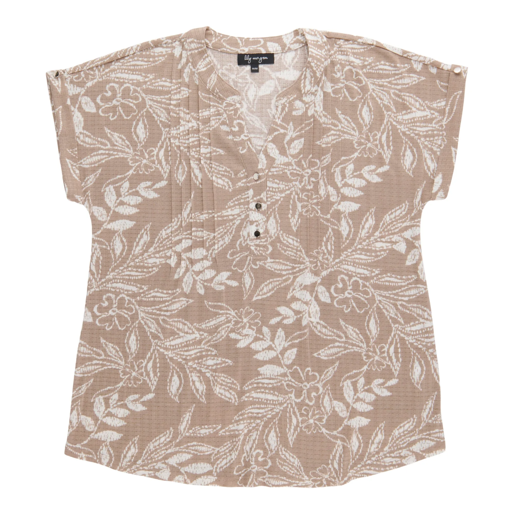 lily morgan Women's Printed Pintuck Top sold by Giant Tiger product image thumbnail 4
