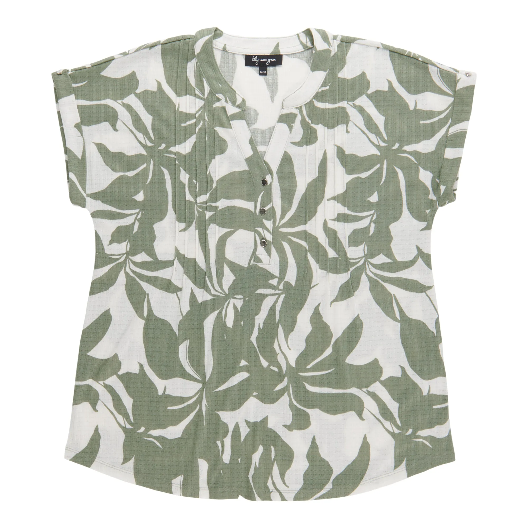 lily morgan Women's Printed Pintuck Top sold by Giant Tiger product image thumbnail 2