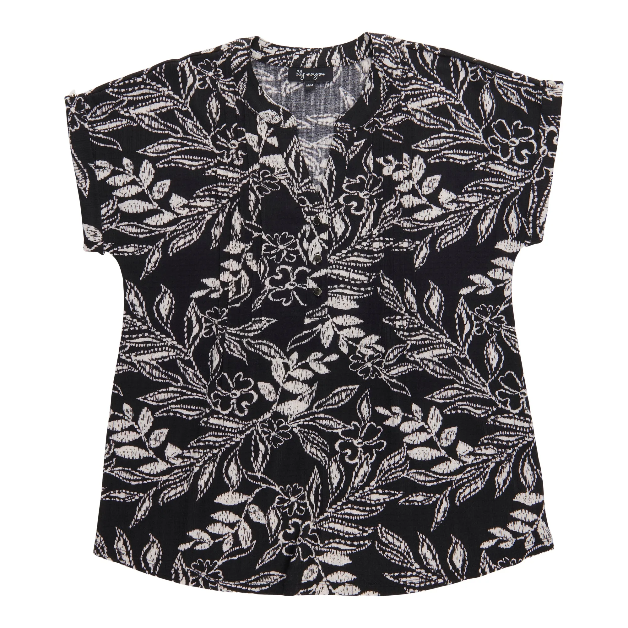 lily morgan Women's Printed Pintuck Top sold by Giant Tiger product image thumbnail 3