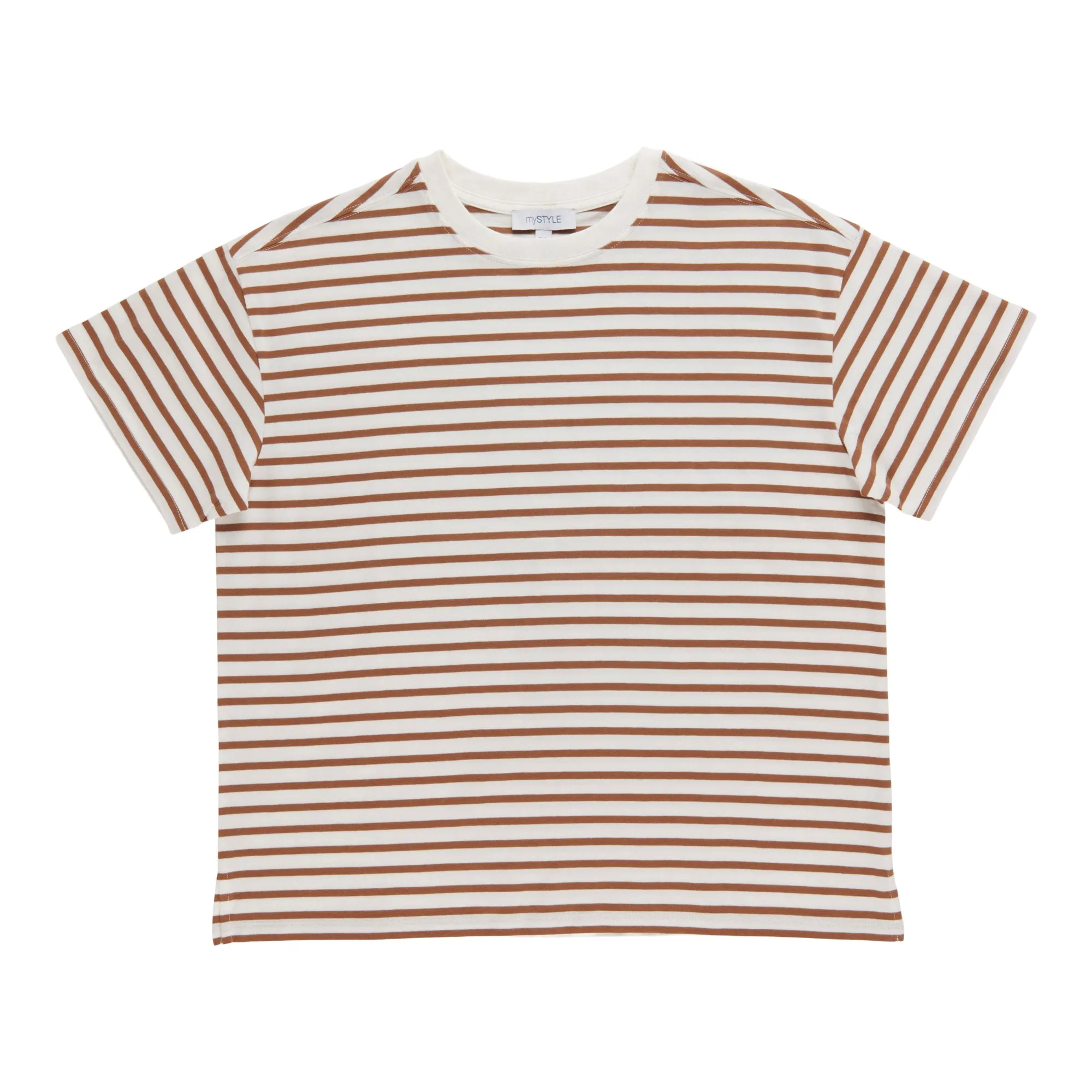 mySTYLE Women's Stripe Boxy Tee sold by Giant Tiger product image thumbnail 2