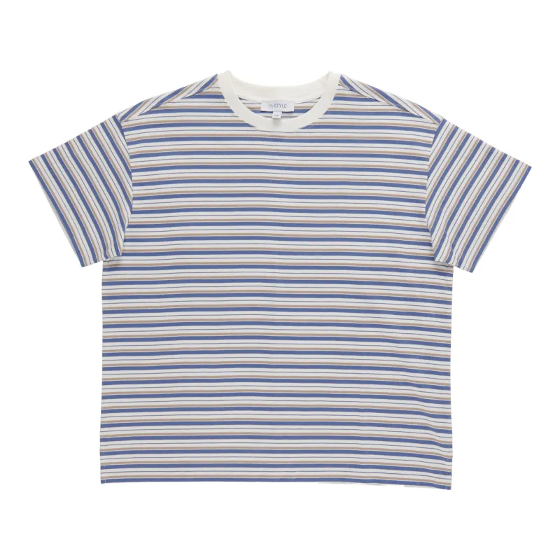 mySTYLE Women's Stripe Boxy Tee made by Giant Tiger