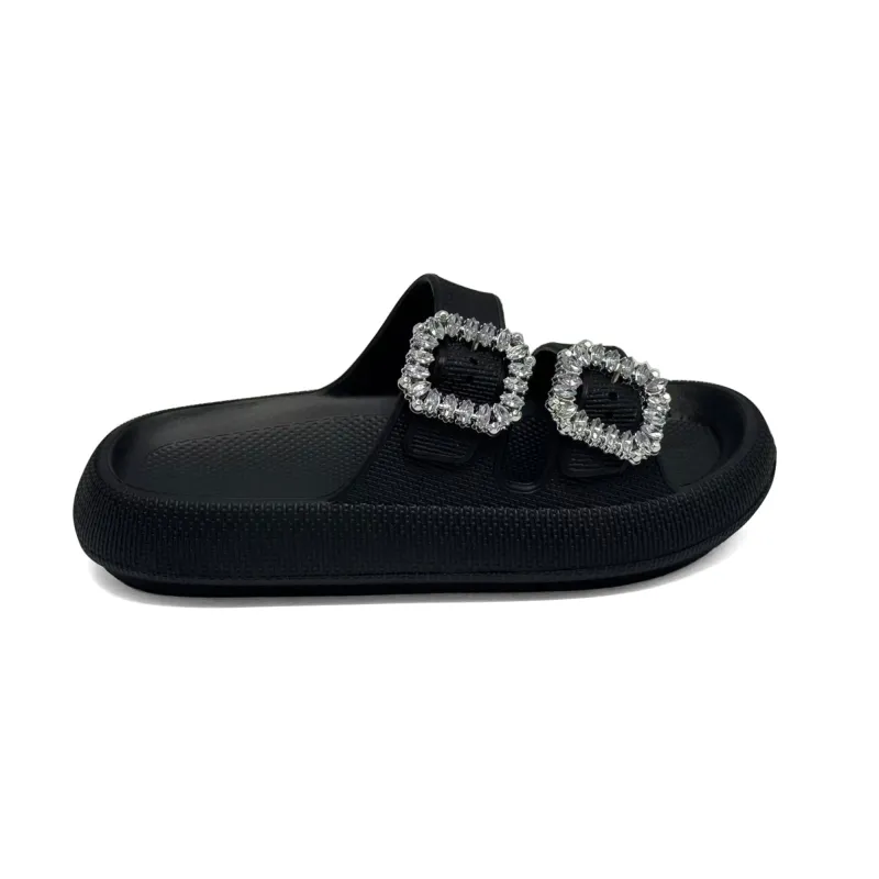 mySTYLE Women's Jewel Cloud Slides made by Giant Tiger