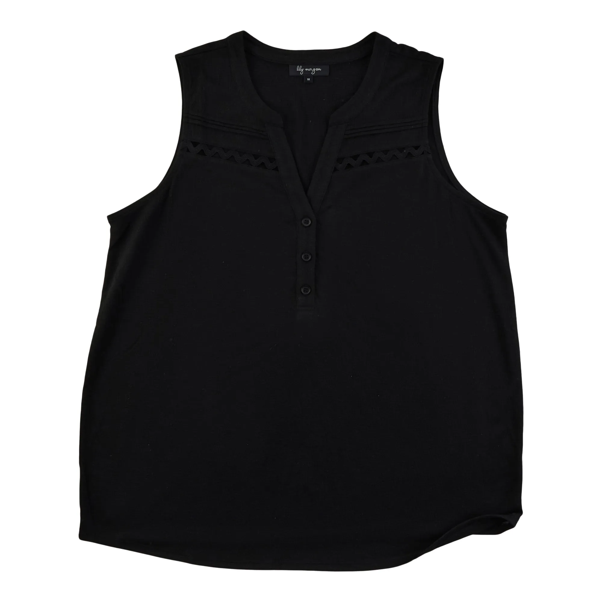 lily morgan Women's Plus Cami with Lace Front Detail sold by Giant Tiger product image thumbnail 3