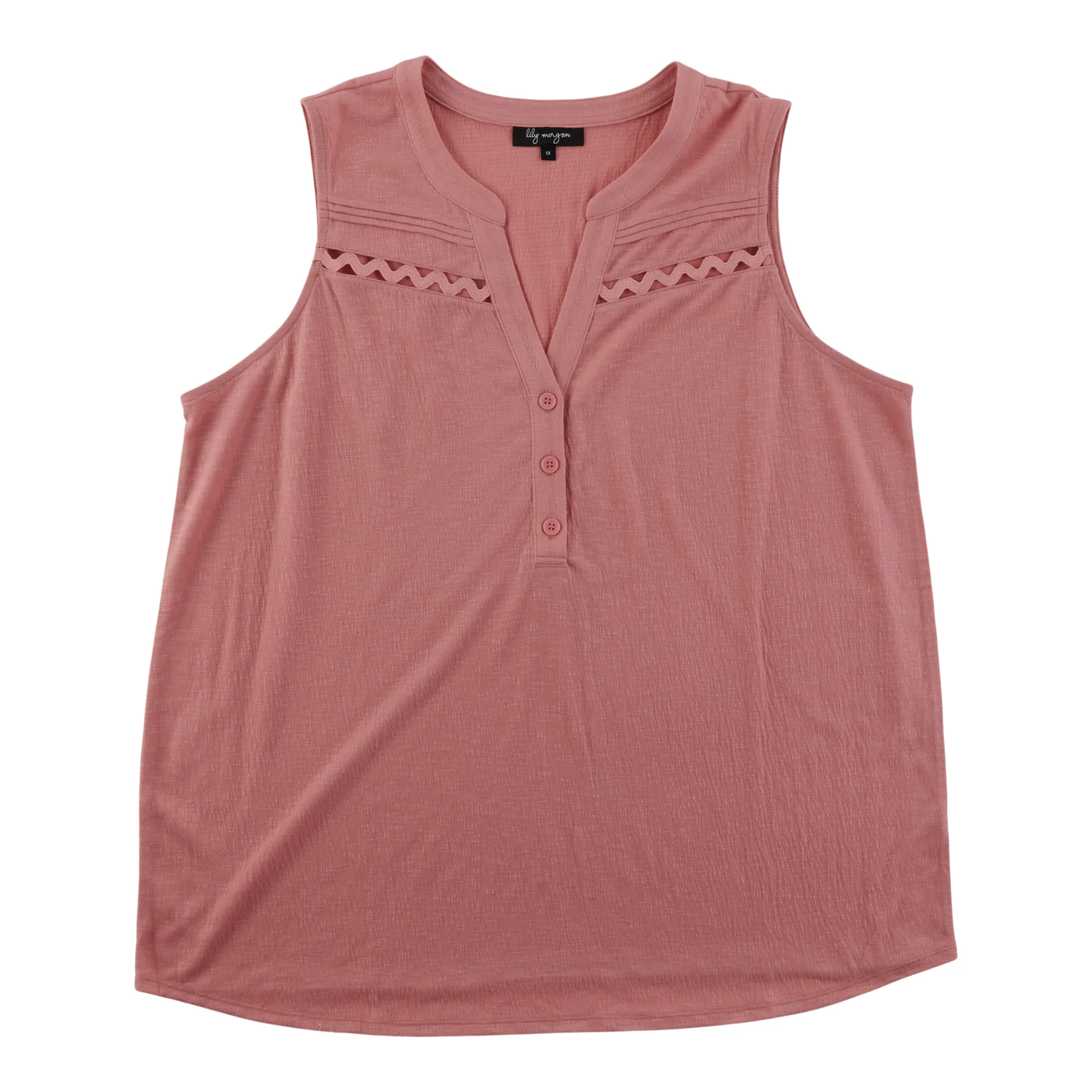 lily morgan Women's Plus Cami with Lace Front Detail sold by Giant Tiger product image thumbnail 2