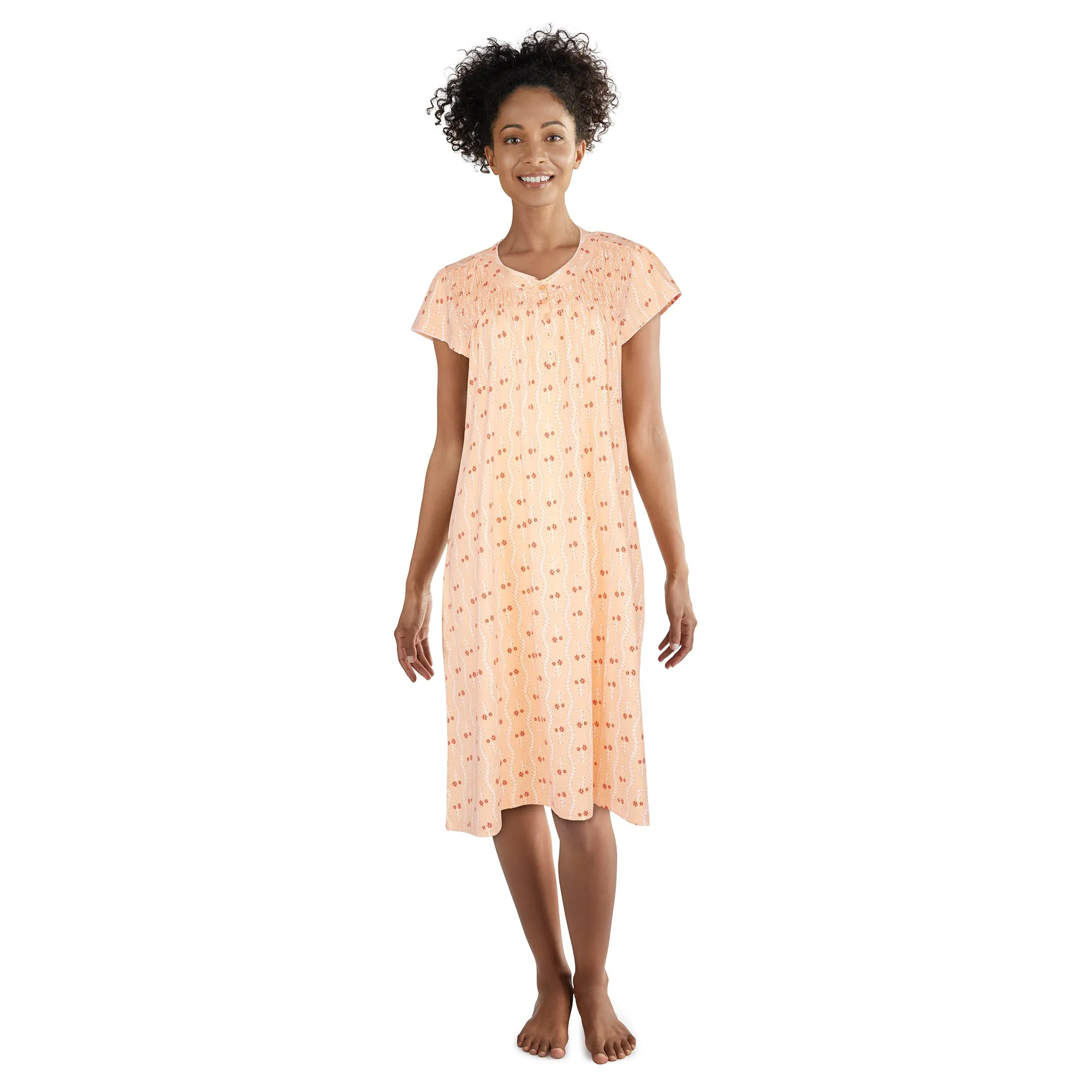 Carisma Women's Cotton Knee-Length Nightgown sold by Giant Tiger product image thumbnail 2
