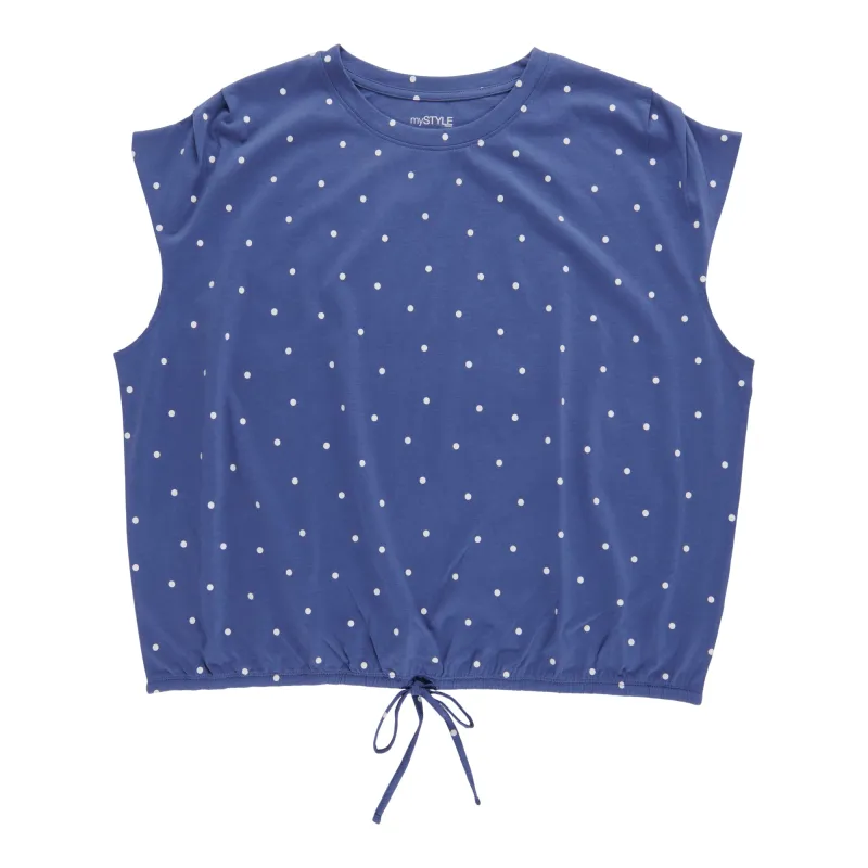 mySTYLE Women's Plus Bubble Hem Tee made by Giant Tiger