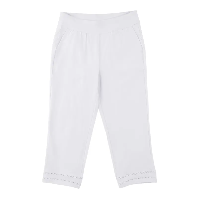 Classic Editions Women's Crochet Detail Capris made by Giant Tiger