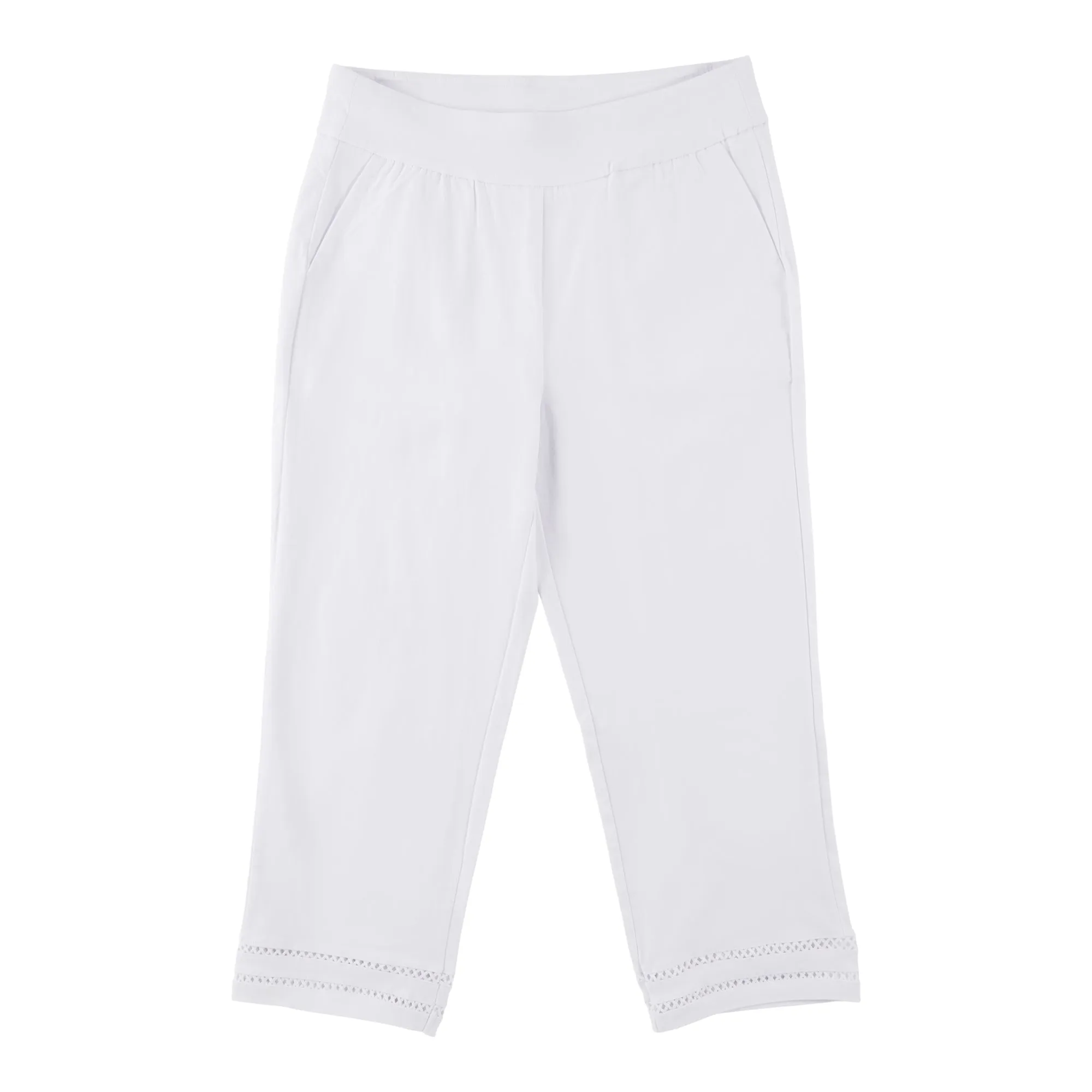 Classic Editions Women's Crochet Detail Capris sold by Giant Tiger