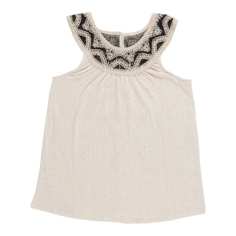 lily morgan Women's Round Neck Detail Cami made by Giant Tiger