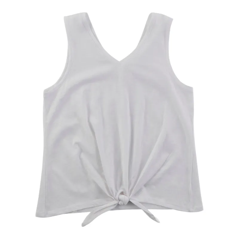 mySTYLE Women's V-Neck Tie Front Tank Top made by Giant Tiger