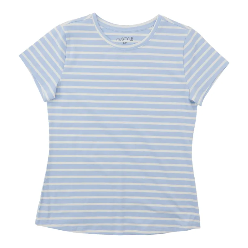 mySTYLE Women's Crew Neck Stretch T-Shirt made by Giant Tiger