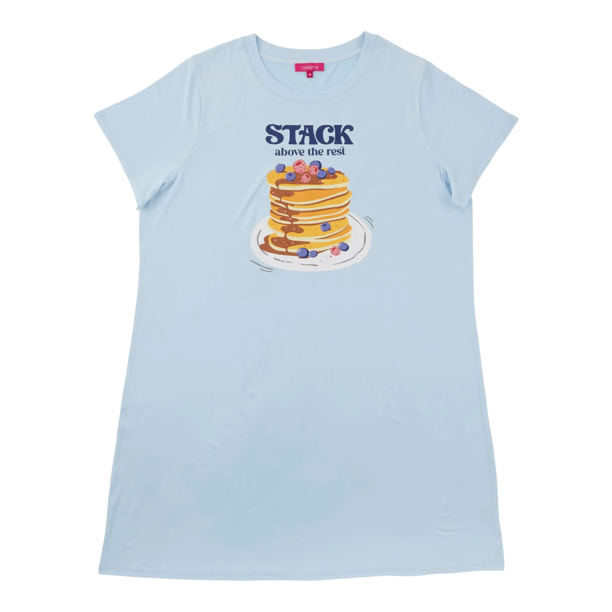 Carisma Women's Plus Short Sleeve Sleepshirt sold by Giant Tiger