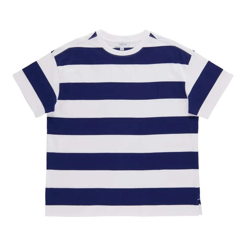 mySTYLE Women's Stripe Boxy Tee made by Giant Tiger