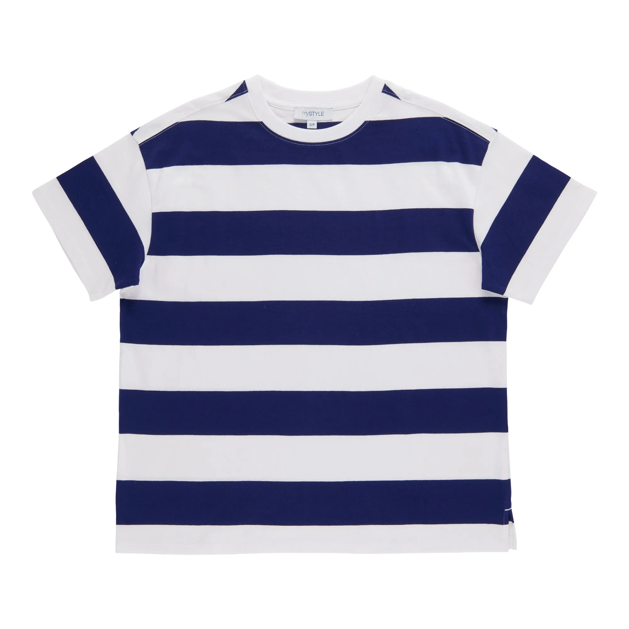 mySTYLE Women's Stripe Boxy Tee sold by Giant Tiger