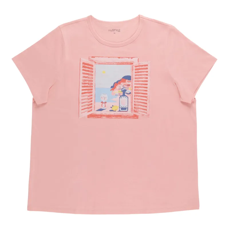 mySTYLE Women's Plus Graphic Tee made by Giant Tiger