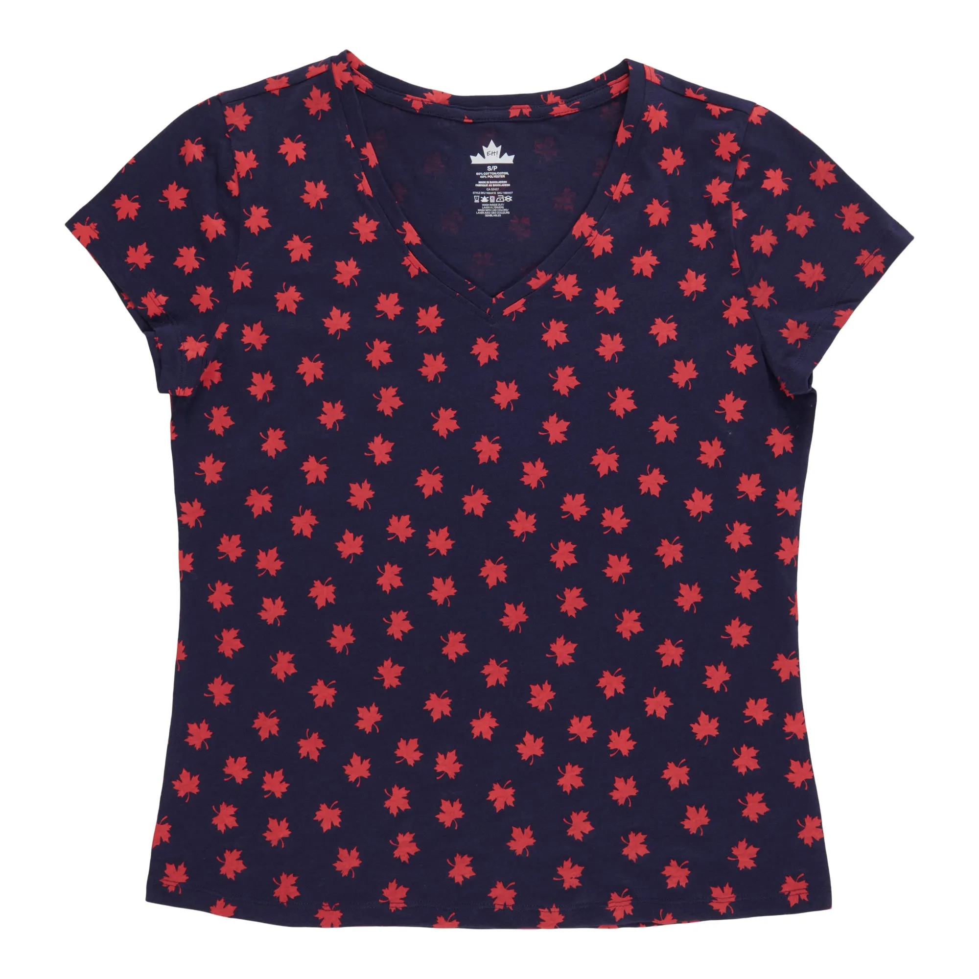 Canada EH Women's V-Neck T-Shirt sold by Giant Tiger