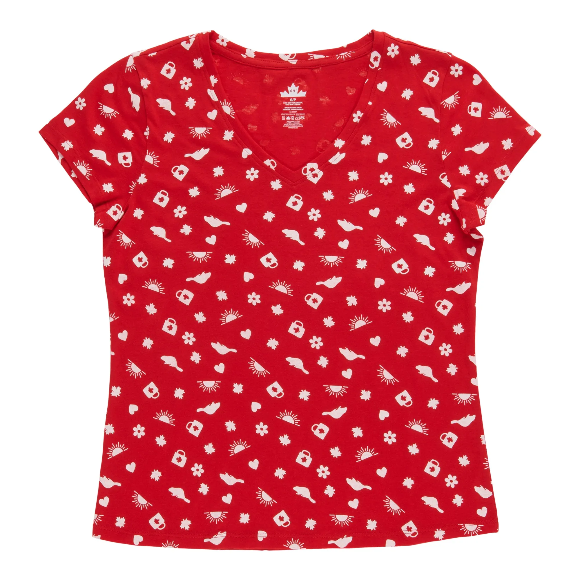 Canada EH Women's V-Neck T-Shirt sold by Giant Tiger product image thumbnail 2