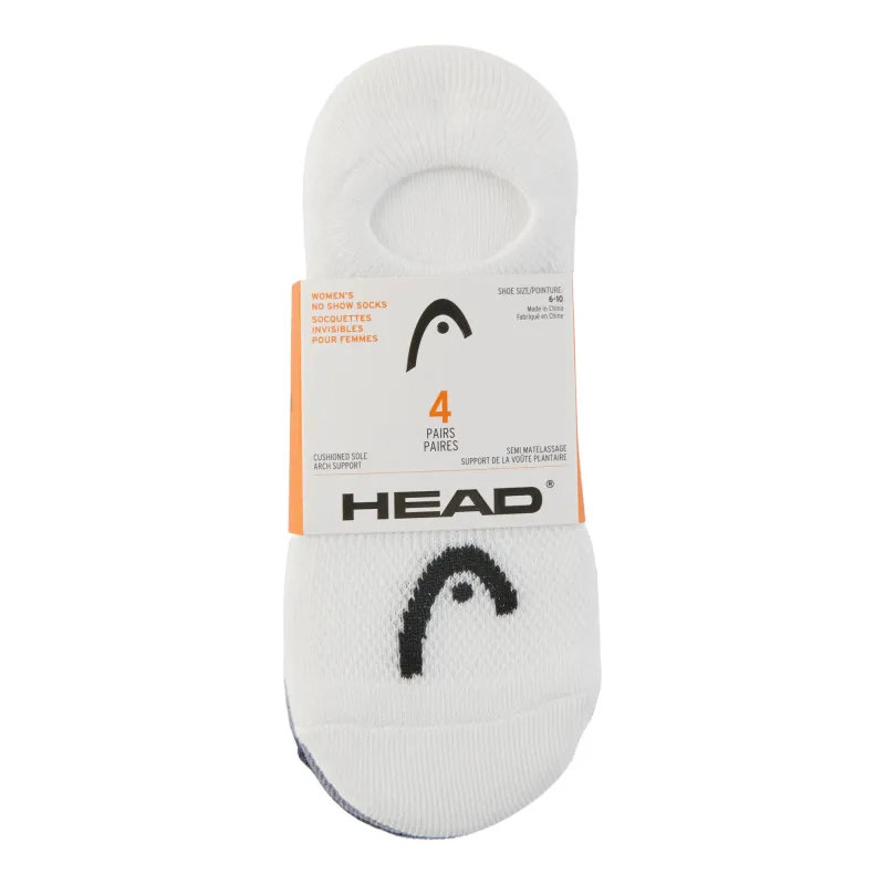 HEAD Women's Sport Liner Socks, 4-Pack made by Head