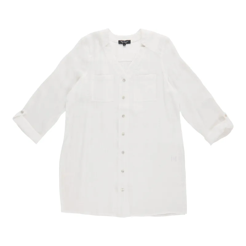 lily morgan Women's 3/4 Sleeve Tunic Blouse made by Giant Tiger