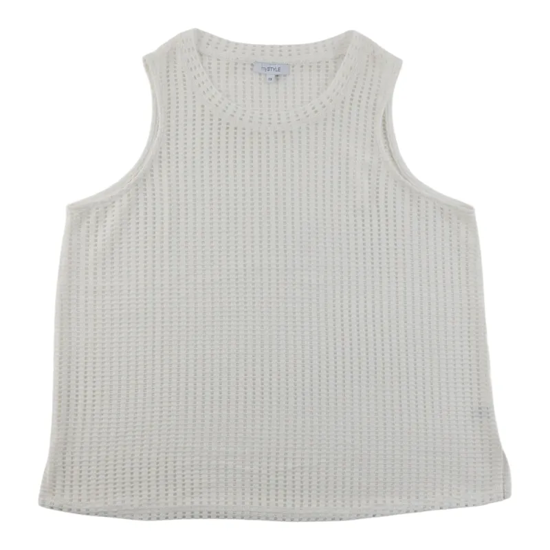 mySTYLE Women's Plus Mesh Tank Top made by Giant Tiger