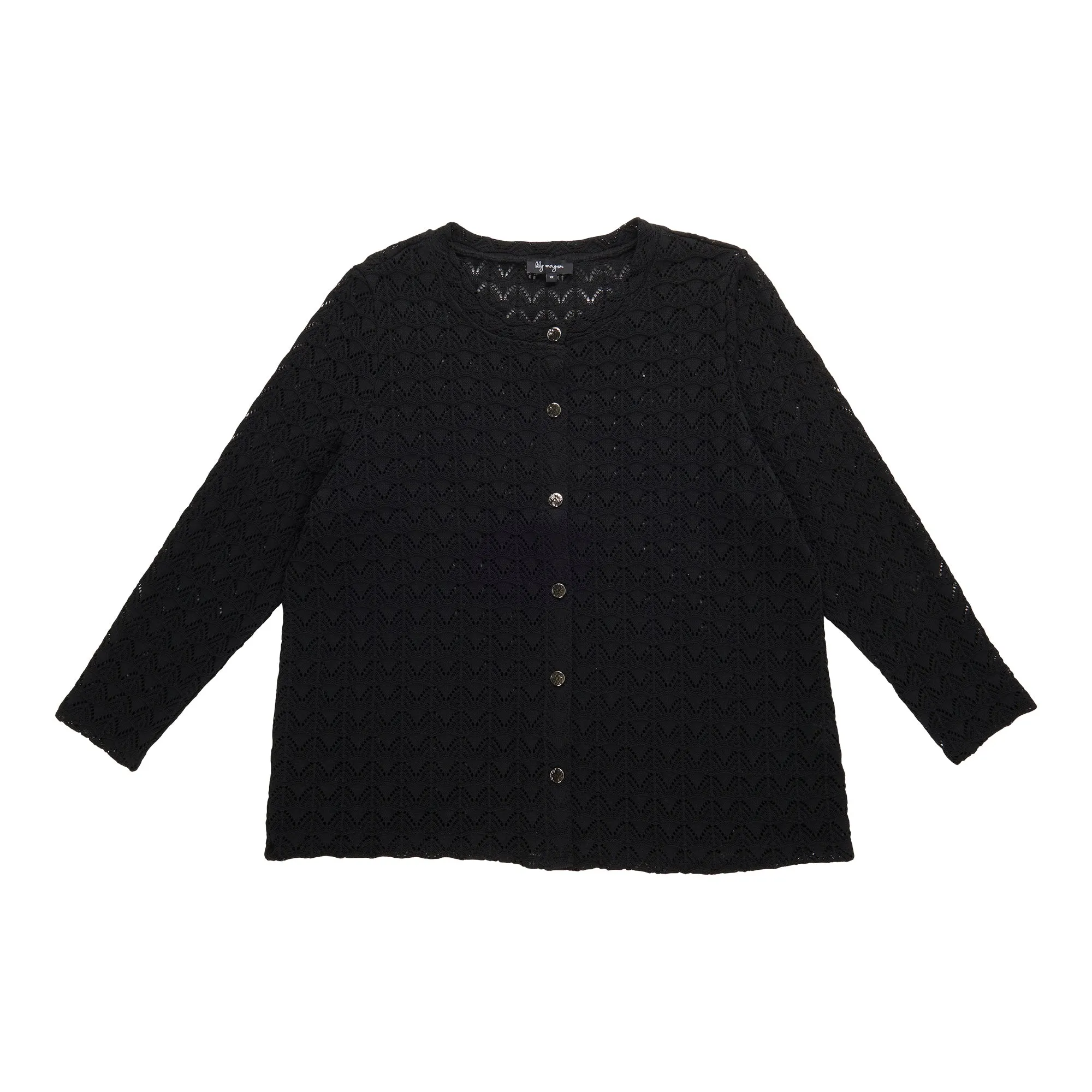 lily morgan Women's Plush Crochet Cardigan sold by Giant Tiger