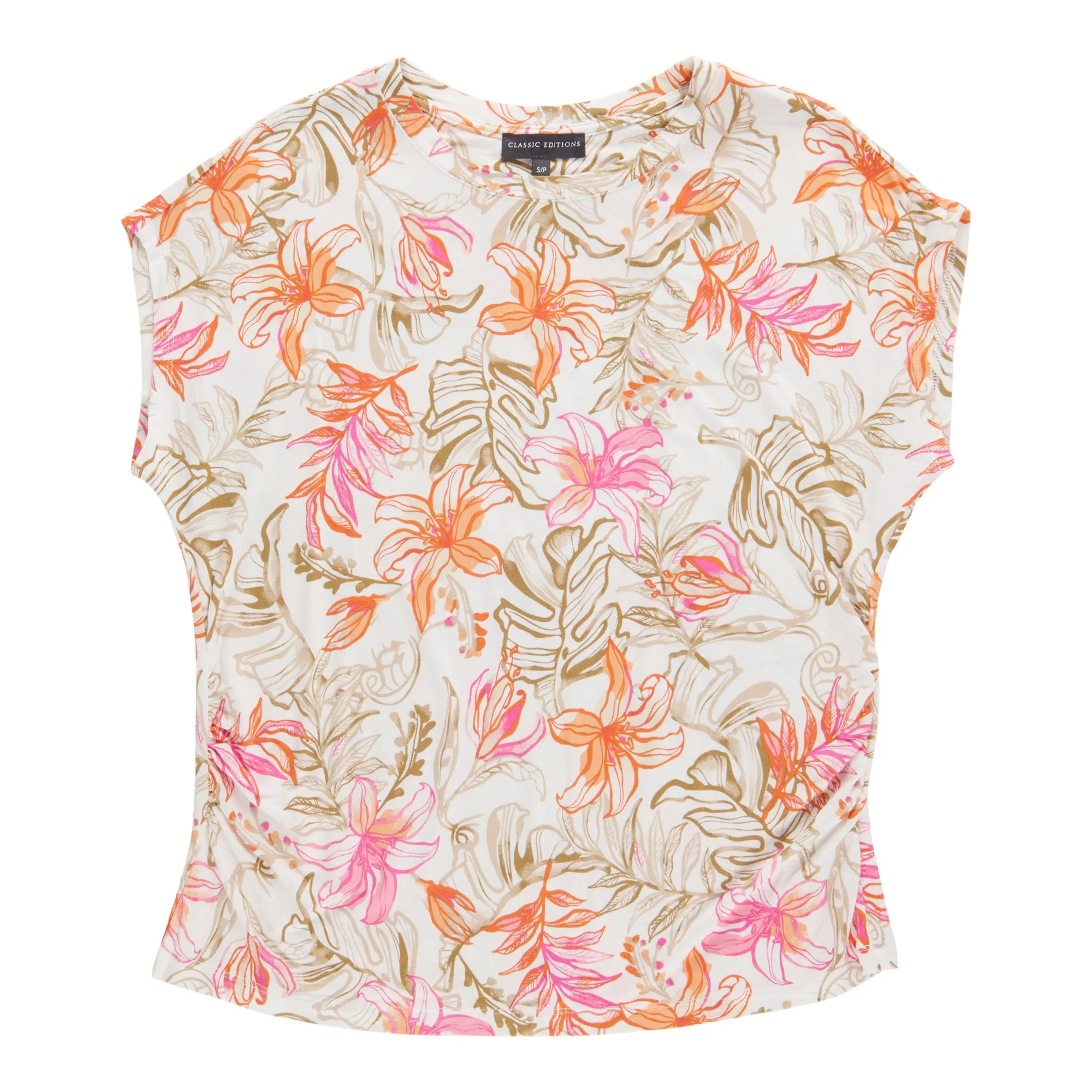 Classic Editions Women's Printed Cap Sleeve Top sold by Giant Tiger