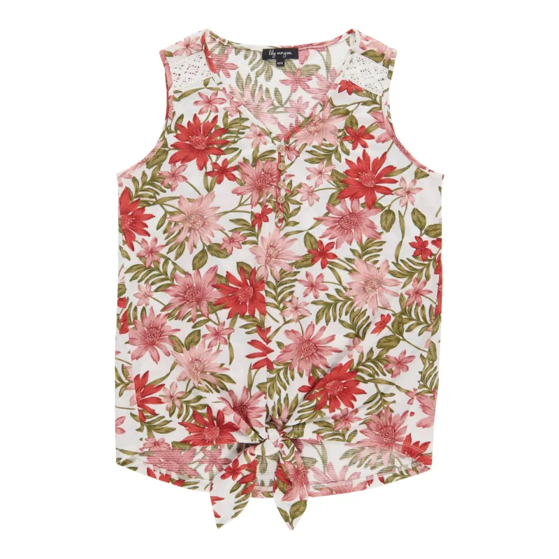 lily morgan Women's Printed Tie-Front Camisole made by Giant Tiger