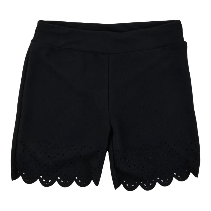 lily morgan Women's Plus Solid Side Detail Pull-On Shorts made by Giant Tiger