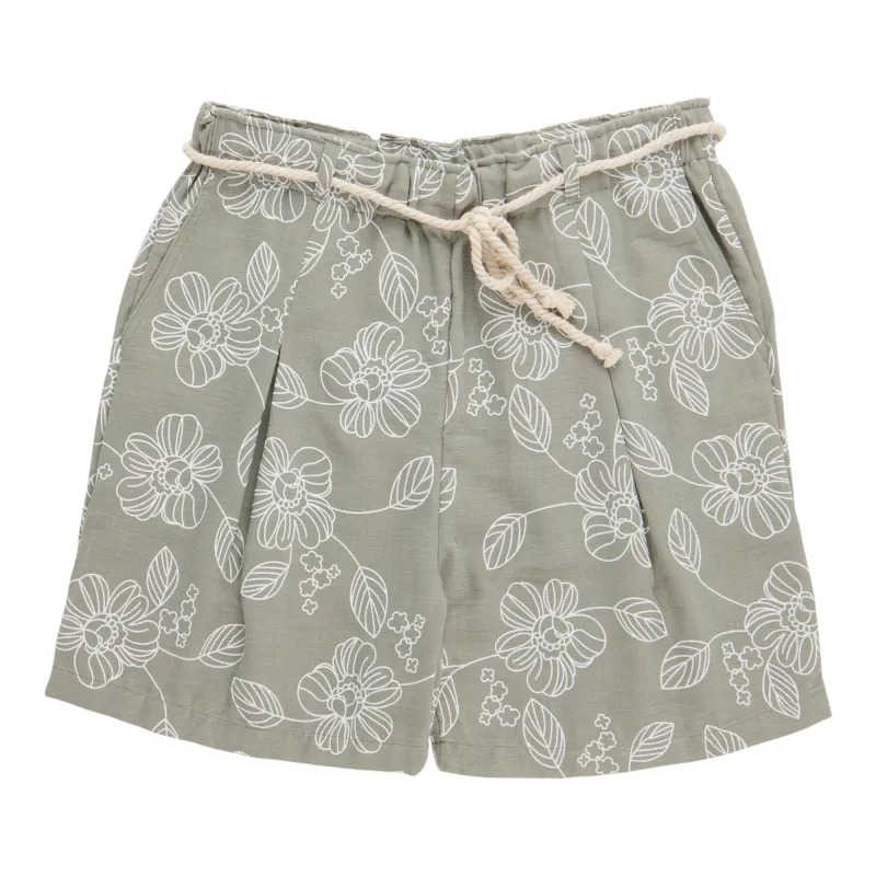 lily morgan Women's Printed Rope Belt Pull-On Shorts made by Giant Tiger