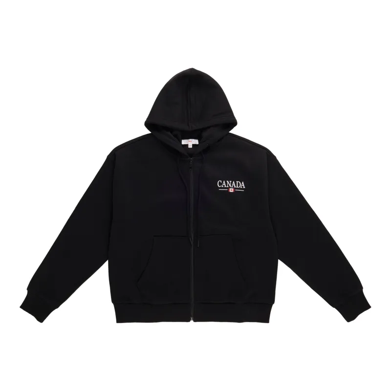 Canada EH Women's Zip-Up Sweater made by Giant Tiger