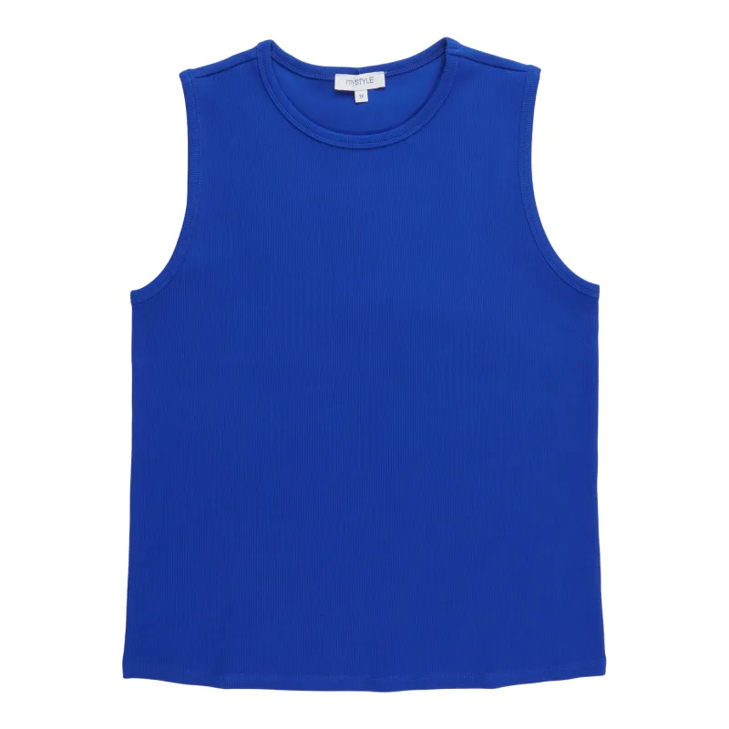 mySTYLE Women's Plus Ribbed Tank Top made by Giant Tiger