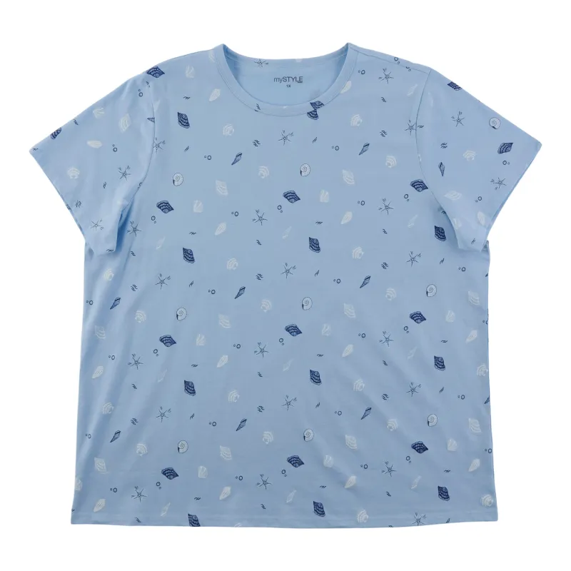 mySTYLE Women's Plus Crew Neck Tee made by Giant Tiger
