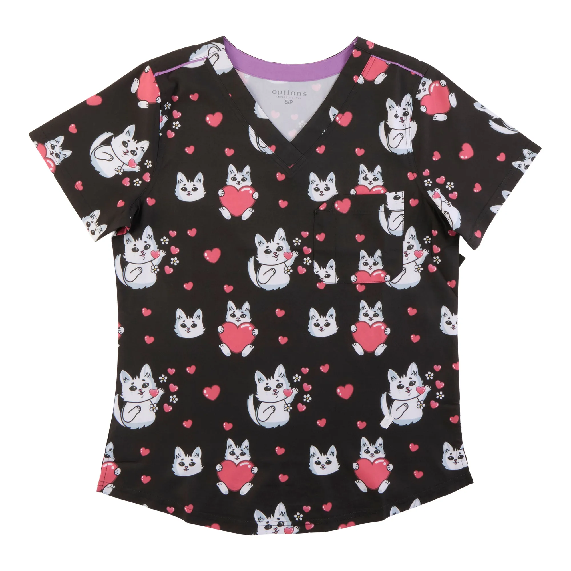 Options Women's Printed Classic Scrub Top sold by Giant Tiger product image thumbnail 3
