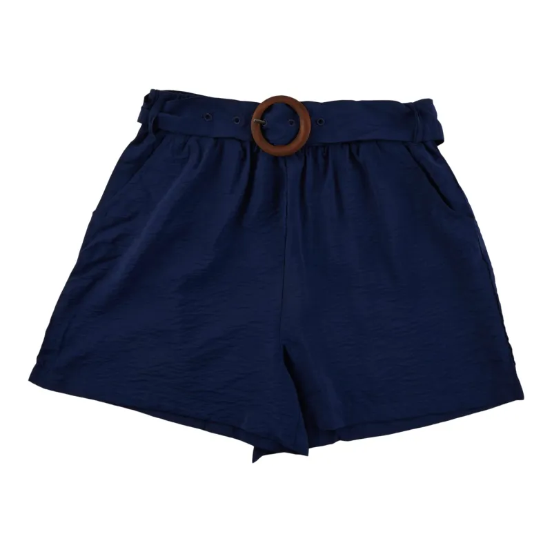 lily morgan Women's Textured Belted Shorts made by Giant Tiger