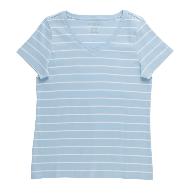 Classic Editions Women's Essential V-Neck T-Shirt made by Giant Tiger