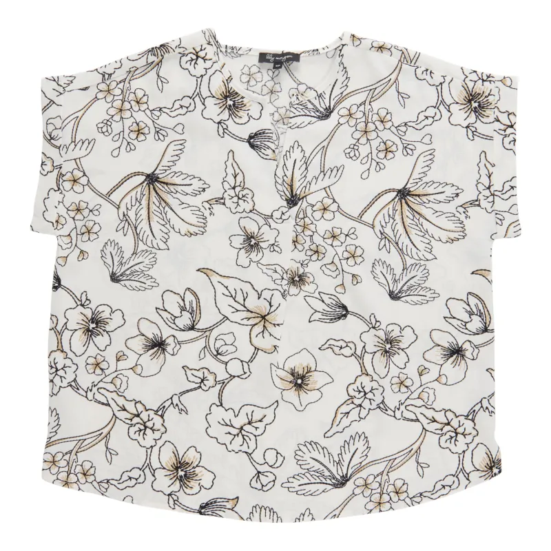 lily morgan Women's Printed Crosshatch Blouse made by Giant Tiger