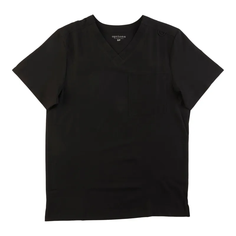 Options Women's Solid Classic V-Neck Scrub Top made by Giant Tiger