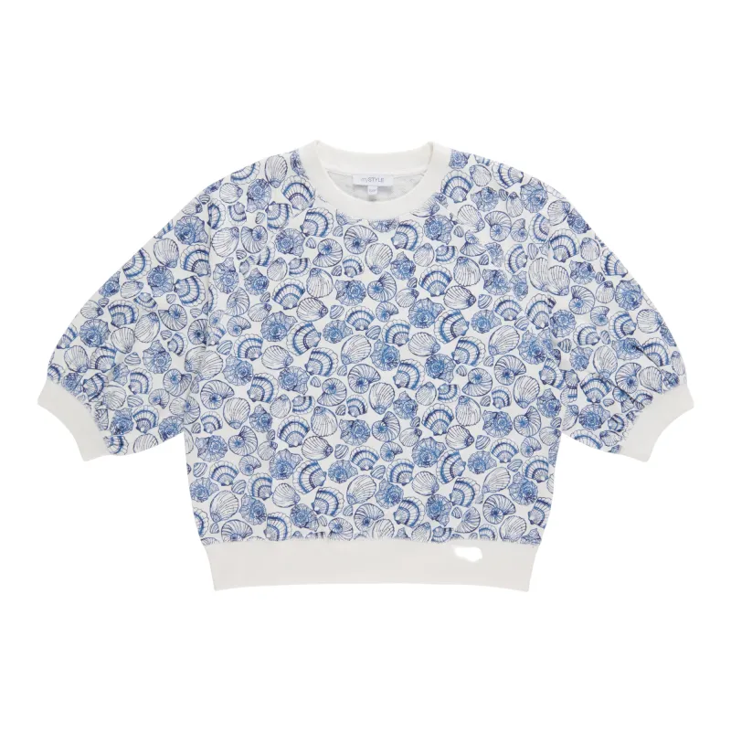 mySTYLE Women's Printed Short Sleeve Sweatshirt made by Giant Tiger